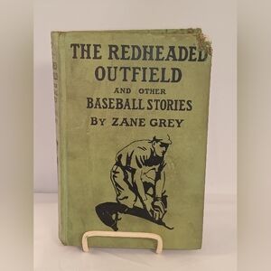 The Redheaded Outfield by Zane Grey - Green Hardcover Baseball Book